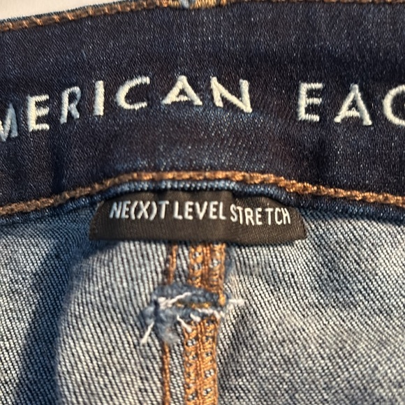 American Eagle Midi Distressed Denim Shorts - Picture 8 of 11